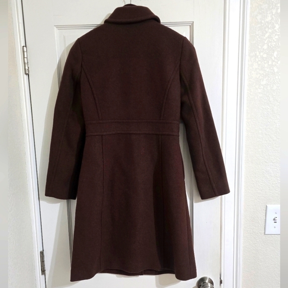 NWOT J.Crew Wool-blend Lady Day Coat Brown Size 00 - Picture 6 of 8